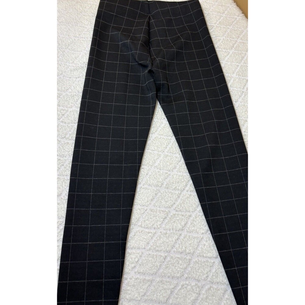 NEW Ann Taylor Factory Black Plaid Stretch Pull On Pants Women’s Size Medium - Picture 11 of 15